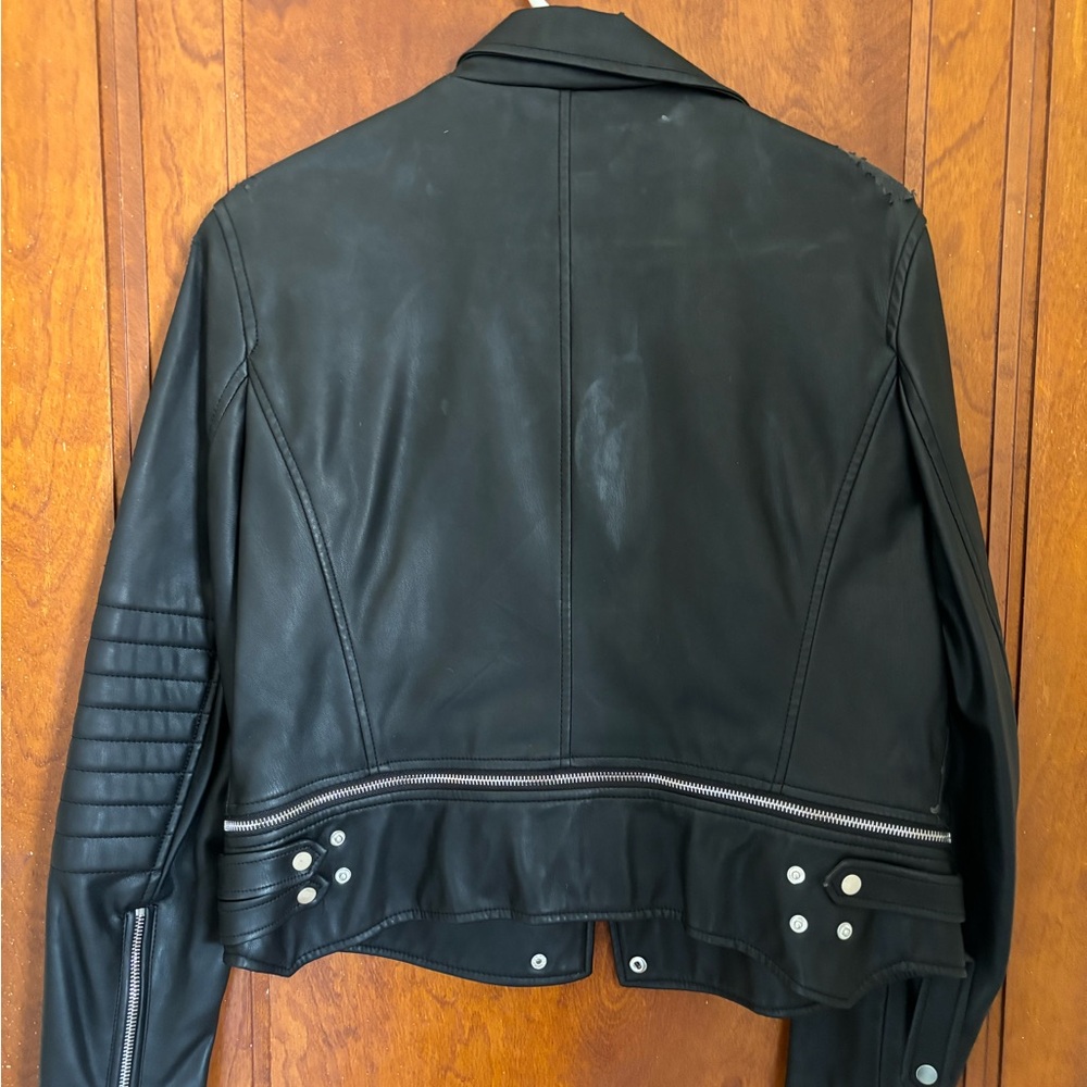Biker Chic: Zara Basic Leather Jacket (Gently Wor… - image 2